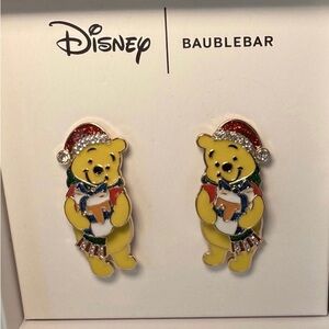 BaubleBar Disney Festive Winnie the Pooh Earrings